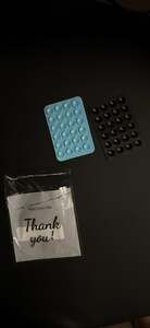 2-Pack Sticky Silicone Suction Phone Grip with 24 Suction Cups